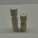 She and Brie Aesthetic Ribbed Pillar Candle Set| Aesthetic Room Decor| Wedding table decor| Dinner Candles| Candle Gift Set| Column Candles| Hourglass Pillar| Set of 2