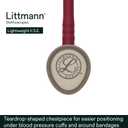 3M Littmann Lightweight II S.E. Stethoscope, 2451, 28" Burgundy Tube