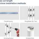 Bird Spikes 40 Inch Stainless Steel Bird Deterrent, Snake and Raccoon Deterrent, Squirrel Baffles for Bird Feeders, Anti Climb Spikes