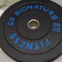 Fitvids 2" Olympic Bumper Plate Weight Plates with Steel Hub, 45LB, Pair