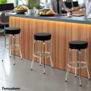 Temushom 29" Swivel Bar Stools with Padded Seat, 300 Lbs Capacity