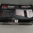 Mueller UltraToast Full Stainless Steel Toaster 2 Slice, Long Extra-Wide Slots with Removable Tray, Cancel/Defrost/Reheat Functions, 6 Browning Levels with LED Display, Housewarming Gifts New Home