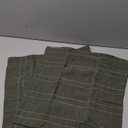 MIULEE Decorative Linen Check Throw Pillow Covers Neutral Farmhouse Vintage Spring Pillow Covers 20x20 Set of 2 Boho Modern Home Decor for Sofa Couch Bedroom Cushion Dark Olive Green