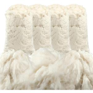 Berlune 2000g/4.4lb Organic Raw Cotton Stuffing Natural Cotton Filling for Pillow Upholstery Couch Dolls Art Crafts Stuffed Animals Filler