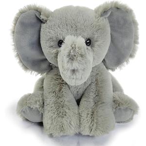 Elephant Stuffed Animal Toys, 8.5 Inch Soft and Cuddly Elephant Plush Animals Toy, Cute and Realistic Animals Gifts for Boys and Girls Toy for Toddlers 1-3