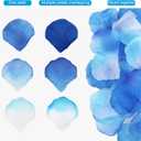 2 x 3000 Pcs Rose Petals, Rose Petals for Wedding, Artificial Flower Petals (Blue)