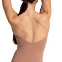 Capezio womens Camisole Leotard With Clear Transition Straps (Large, Suntan)
