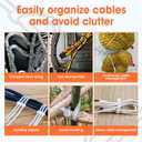 2000 PCS Zip Ties 8 Inch, Cable Ties 40lbs Tensile Strength, Black Zip Ties for Indoor and Outdoor Use, UV Resistant Wire Ties