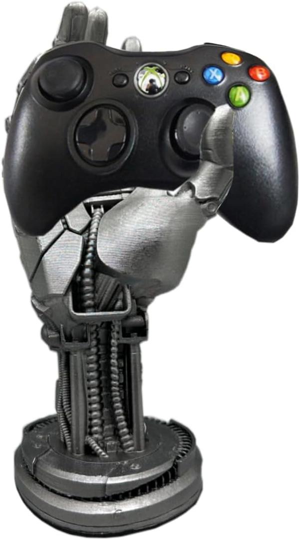 Game Controller Stand Holder for PS4 PS5 Xbox Switch Pro Headset Desk Stand Display Holder Mechanical Hand Gaming Accessories Desk Decor Figure (Black)
