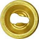 Poolzilla Brass Keyhole Anchors for Pool Safety Net | 10 Pack | for use with SS Hooks and Standard to Extra Long Cone Head Clips