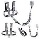 Toddler Leash & 4-in-1 Adjustable Anti-Lost Harness | Reflective Safety Strap with Wrist Link for Boys, Girls & Kids | Secure for Outdoor, Travel, Shopping, Parks