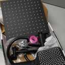 12'' Fixed High Pressure Rain Shower Head,10Modes HandHeld Shower head with Power Jets,Shower Heads with Handheld Spray Combo and 70''Soft PVC Hose Easily Detachable Showerheads Matte Black