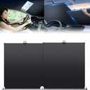 Automatic Retractable Car Sunshade - Retractable Sun Shade for Car, Retractable Windshield Sun Shade, Retractable Sunshade for Car Windshield, for UV and Heat Protection, Foldable (1Set)