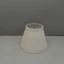 Aspen Creative 58910, Empire Uno Lamp Shade, White, 5" Top x 9" Bottom x 7" Slant Height, Slip UNO 33mm