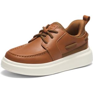 GINNI Boys Dress Shoes Slip On Boat Shoes Lightweight Loafers Casual Comfortable School Shoes for Toddler/Little Kid/Big Kid, 13