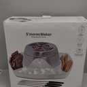 Smores Maker Tabletop Indoor Kit, Indoor Smore Maker Smores Kit Flameless Electric S'mores Maker, Tabletop Smores Maker,Movie Night Supplies Housewarming Christmas Gifts, 120V