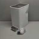 6L STEP CAN (1.6 Gallon, White Stainless Steel)