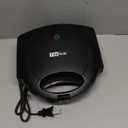 FineMade Pizzelle Maker with Non-Stick Coating, Electric Pizzelle Cookie Baker Press with Snowflake Pattern, Make Two 4 Inch Traditional Italian Waffle Cookies at Once, Recipe Included