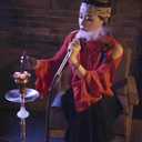 Hookah Hose 6.75ft Washable Hookah Hose with Detachable Mouth Tips Soft Textile Covering Durable Shisha Pipe (Pink)