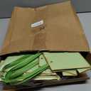 Noveread 24 Pcs Mother's Day Floral Gift Bags Bulk Portable Flower Bouquet Wrapping Paper Bag with Handle Waterproof Florist Wrap Centerpiece Box for Women Anniversary Wedding Birthday(Sage Green)