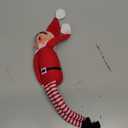 Christmas Elf Behaving Badly Plush Toy | Elfette Novelty Long Bendy Naughty Girl Christmas Doll | 12 Inches (Red)