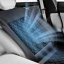 Coverado 2026 Enhanced Ventilated Car Seat Cushion, 12V-24V Electric Cooling Seat Cover, Automotive Universal Fit for Sedan SUV Truck, Matte Black