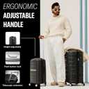 Samsonite Freeform 2-Piece Luggage Set - Carry-On & Large Checked Luggage with Dual Spinner Wheels - Durable Polypropylene Hardshell - TSA Lock, Airline-Approved - Expandable Hard Shell Black