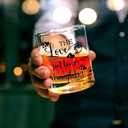 Voatok Dad Father's Day Whiskey Glasses 10 oz, Best Dad Gifts for Father's Day Birthday from Daughters, Old Fashioned Rocks Glasses for Men Drinking Scotch Bourbon Cocktail Liquor Vodka