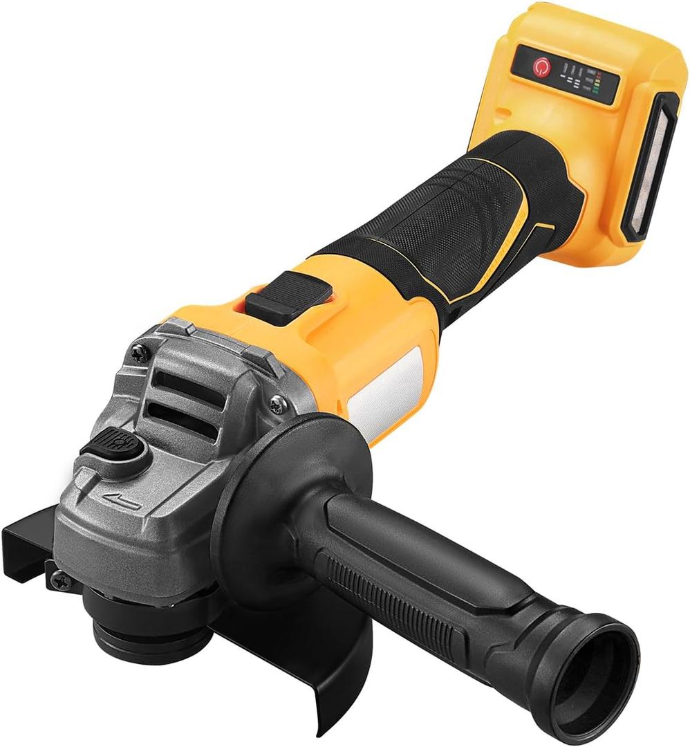Angle Grinder Cordless,4-1/2-Inch to 5-Inch,3 Variable Speeds Power Grinder Tool,8500 RPM Brushless Power Motor,Grinder for Cutting,Grinding,Polishing(Tool Only)