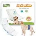 Dog Diaper Liners 100ct Super Soft and Absorbent Dog Diaper Booster Pads for Male Dog Belly Bands or Female Dog Diapers(Regular, 100pcs)