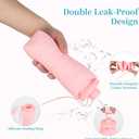 Silicone Collapsible Water Bottles,Lightweight Reusable Leakproof For Traveling Camping Hiking Cycling Sports Outdoor,Foldable Portable Travel Water Bottle 600ML Dark Grey And Purple 2Pack.