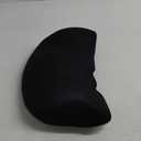 Lumbar Support Pillow for Car, 100% Memory Foam Lumbar Pillow with Breathable Removable Cover, Ergonomic Design - Back Pillow Lumbar Support Pillow for Car Seat/Back Pain Relief(Ice Silk Black, 1PC)