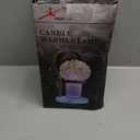 Candle Warmer Lamp with RGB Lighting - Dimmer Electric Candle Lamp Warmer Crystals Lampshade,Adjustable Height Wax Warmer Lamp with 2 Bulbs for Jar Candles,Gifts for Mom, Womens, Black