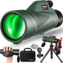 Pankoo 12x60 HD Monocular Telescope for Adults high Powered | Comes with Smartphone Adapter Tripod Hand Strap | Suitable for Bird Watching Sports Hiking Traveling