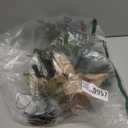 3 ft Artificial Mini Christmas Tree, Remote Control and Timer, Tabletop Small Christmas Trees 50 Warm White&Colorful Dual Color Lights 110 Tips 12 Pinecones 12 Red Berries Burlap Base Home Xmas Decor