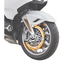 VEISUTOR Front Brake Rotor Covers LED Light for Gold Wing GL1800, Front Brake Disc Rotor Covers with Amber LED Ring Light for Honda Goldwing GL1800 20182024 Accessories