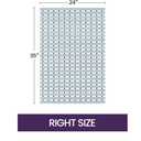 DEXI Bathtub Shower Mat Non Slip, 24x35 Bath Tub Floor Mats, Textured Bathroom Bathmat, Drain Holes, Washable, Easy Dry, White