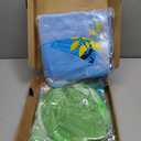 Novabright 2 Pack Pool Float with Canopy, XL Pool Chair Lounge with Adjustable Sun Shade Cover, Inflatable Float Lounge for Adults Swimming Beach Lake Water(Blue,Green)