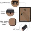 HORLIMER 8x10 Picture Frame Set of 15, Black Picture Frames Display 8 by 10 Photo for Wall or Tabletop