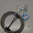 Steel Braided Turbo Oil Feed Line -4AN, Pressure Stainless Remote Turbocharger Sensor Teflon 4 AN Gauge Line Kit (60 inch)