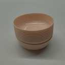 Blue Sky Edge Pink Bowls - 16 oz (10 Count) Disposable Round Plastic Bowls for Parties, Events & Special Occasions