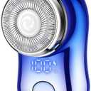 Mini Electric Shaver, Portable Powerful Storm Razor for Men Women, USB C Rechargeable, Battery Power Display, Lightweight Razor for Travel Office Business Trip