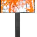 TVON Rolling TV Stand for 32-70 Inch TVs，Elegant Floor TV Stand with Wheels