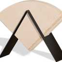 LINES ARTE Black Cone Coffee Filter Holder Storage,Metal Coffee Filter Paper Holder(7.5''x 2''x 3.3'')