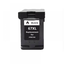 Compatible Ink Cartridge for 67 67XL for Inkjet Printers Including 6058 6052 6055 Deskjet 1225 2732(1 BK)