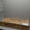 ChooChoo Over The Toilet Storage Cabinet, Farmhouse Bathroom Storage Cabinet with Sliding Door, Over Toilet Storage with Adjustable Shelves, Space-Saving, White