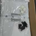 SAILUN 116Gal/464Qt Stackable Storage Bins Folding Collapsible Storage Bins with a Lid, Closet Organizers and Storage,White 26" W x 17" D x 56.7" H