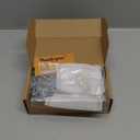 Amerdeco 10 Pack Brushed Gold Cabinet Knobs Single Hole Cabinet Pulls Round Kitchen Cabinet Knobs Drawer Knobs Dresser Knobs and Pulls for Bathroom Cabinets ZH0051