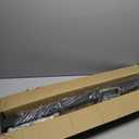 Glass Railing Middle Post 33.46",304 Stainless Steel Glass Balustrade Post System with Clamp for Indoors & Outdoors Railing of Deck,Balcony,Attic,Staircase (Black)