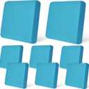 pickyNproud 8Pcs Patio Cushion Covers Stretch Outdoor Couch Cushions Slipcovers Replacement Washable Furniture Protector with Elastic Bottom Sofa Chair Seat Cover, Teal Blue